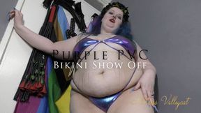 Purple PVC Bikini Show Off (wmv)