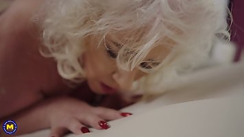 Big boobs blonde GILF Pure Vicky gets fucked by her younger neighbour