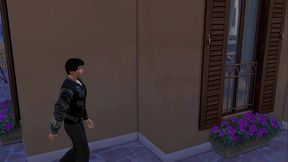 Asian futa gets fucked in a beautiful villa scene