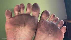 Up Close Dirty Feet Humiliation, Clean them!