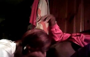 Sissy bitch works daddy's bbc with her mouth and throat