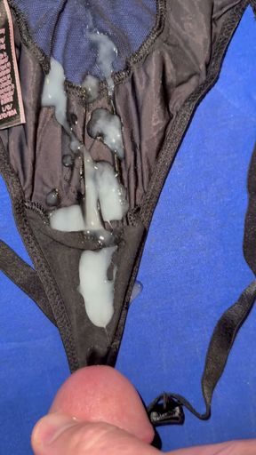 Cum on wife's panties 55   Clip 1