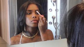 Ebony make up fetish!