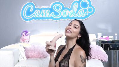 Sexy Brunette Has Fun Fingering Herself And Playing With Dildos