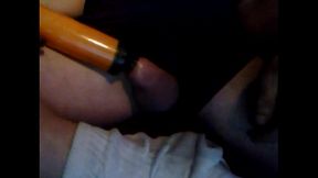 playing with my penis pump