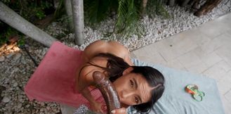 Oily brunette Isa Bella wants his mighty black dick