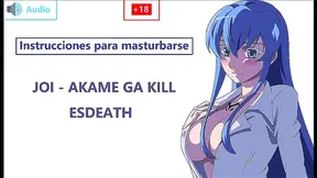 Esdeath Dominates Her Willing Slave in Hot Spanish Futanari Action