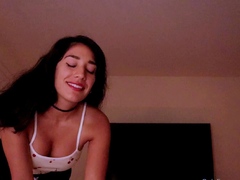 Sexy hottie Anetta Keys enjoys a solo toy masturbation