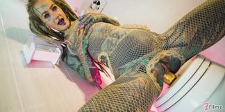 Alternative Tattoo Model Solo Piss Action