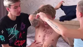 StepStepBrothers Get Caught Having Wild Anal Orgy by Their Dad