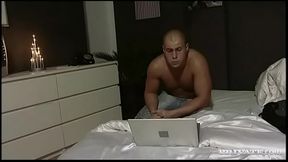 A Man Logs in and Watches Keana Moire and Vanessa May Cum