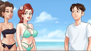 Summertime Saga: College Titted Competition At The Beach-Ep204