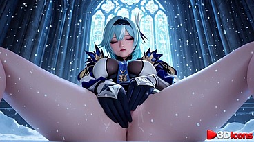 Eula really, really wanted to get fucked by a huge black cock [AI]
