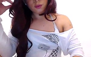 Asian webcam tranny beating off