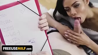 Hot Milf - Hot Latina Stepmom Canela Skin Getting Her Milf Pussy Fucked All Around The House