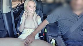 ”CASTINGCOUCH-X Car Foreplay Fingering Fuck With Skinny Blonde Sexy Girl”