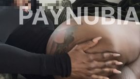 Nonchalant Ebony Giantess Farts on Green Couch – Big Butt Bodysuit Ass Worship & Humiliation