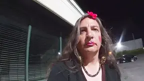 Tv Cd Fabiola Taking Chances Outdoors Wanking For A Video Wearing Nylons Slapping Her Sissy Cd Ass