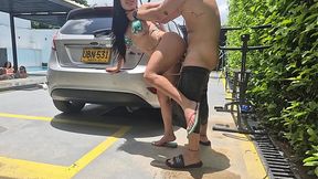 I fuck a stranger on the street, her pussy ends up filled with cum - ALEJA AND AAROON
