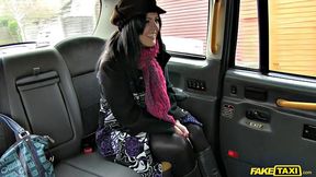 Spanish Tourist gets her ass fingered in wild taxi ride