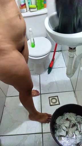 I Caught Her Doing Laundry Naked