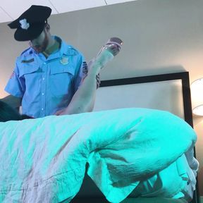 Police Fucks Hot Trans Woman in Chastity