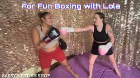For Fun Boxing with Lola