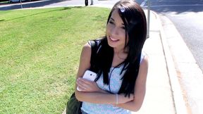 Amateur **** Slut Mia Hurley Shows Her Tits And Fucks A Guy For Money - TeamSkeet