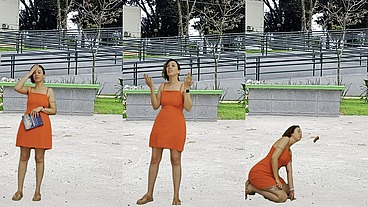 The ghosts in the park enjoy getting blowjobs.