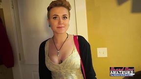 a huge cock is mouth-milked by ginger babe micah!