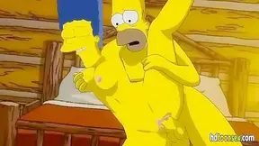 Marge Homers Hot Animated Tryst in Simpson Bedroom Bliss