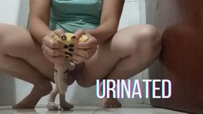 Bathed in a powerful pee