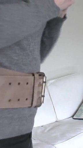 Belt Fitting in the Living Room, Part 3, Lady Victoria Valente