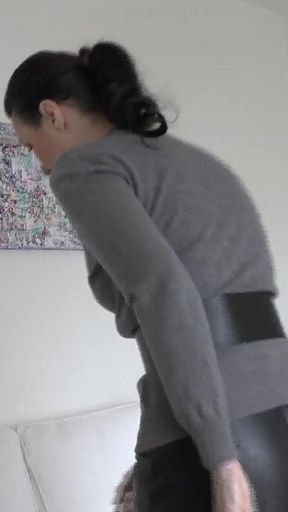 Belt Fitting in the Living Room, Part 3, Lady Victoria Valente