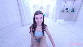 Super Hot New Teen Brunette Strips For You