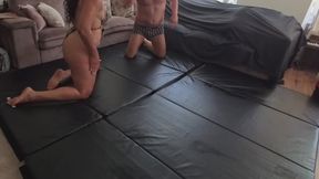 Miss Majestica at home wrestling session ep2