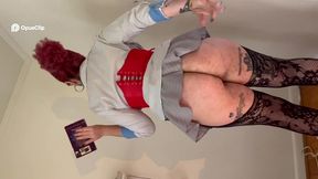 boss s fantasy: sexy secretary trans findom ass worship