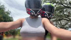 I Picked up a Didi Client Without a Bra and She Noticed My Big Tits