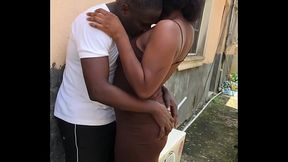 SEXY HORNY NEIGHBOR WIFE ASK FOR SEX FROM A GOOD NEIGHBOR IN HER COMPOUND