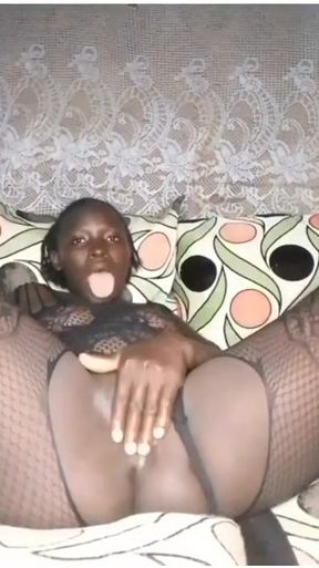 Black Harness : Perfect Ebony Girlfriend   Clip 2