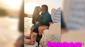 Latina GF gives a tasty blowjob before doggy style