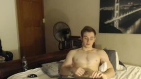American Model Max Jerks His Dick