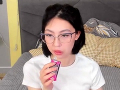 Amateur asian teen licks ass and sucks cock