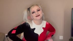 Try Not to Burp Challenge Harley Quinn Cosplay