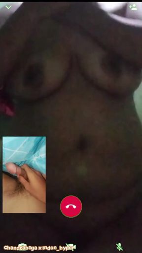 Thrilling moment from &quot;video call sex&quot;
