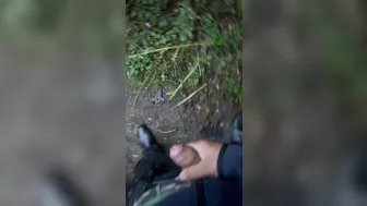 Shy Guy at Cruising Spot Takes Daddy's Big Uncut Cock