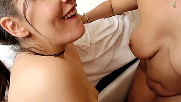 Miss Raquel & Kimber Woods Share Big Cock Threesome