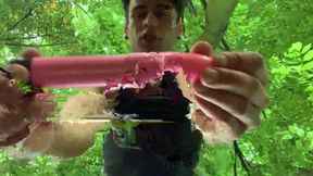 Vibrator Inside + Squats = Shaky Anal Orgasm