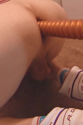 Homemade Anal Dildo Training