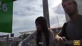 Tricky guy fucks for cash hot chick who needed